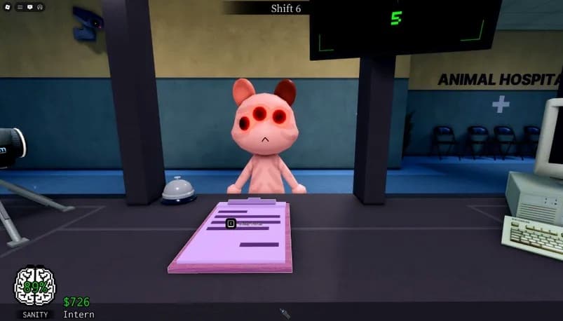 Three Eyes anomaly in Animal Hospital